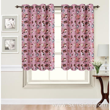 Warm And Sweet Printed Kitchen Curtain